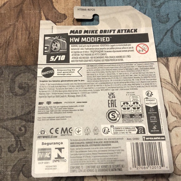 🛍️5/$20🛍️BNIB HOTWHEELS Mad Mike, Drift Attack. - Picture 3 of 3